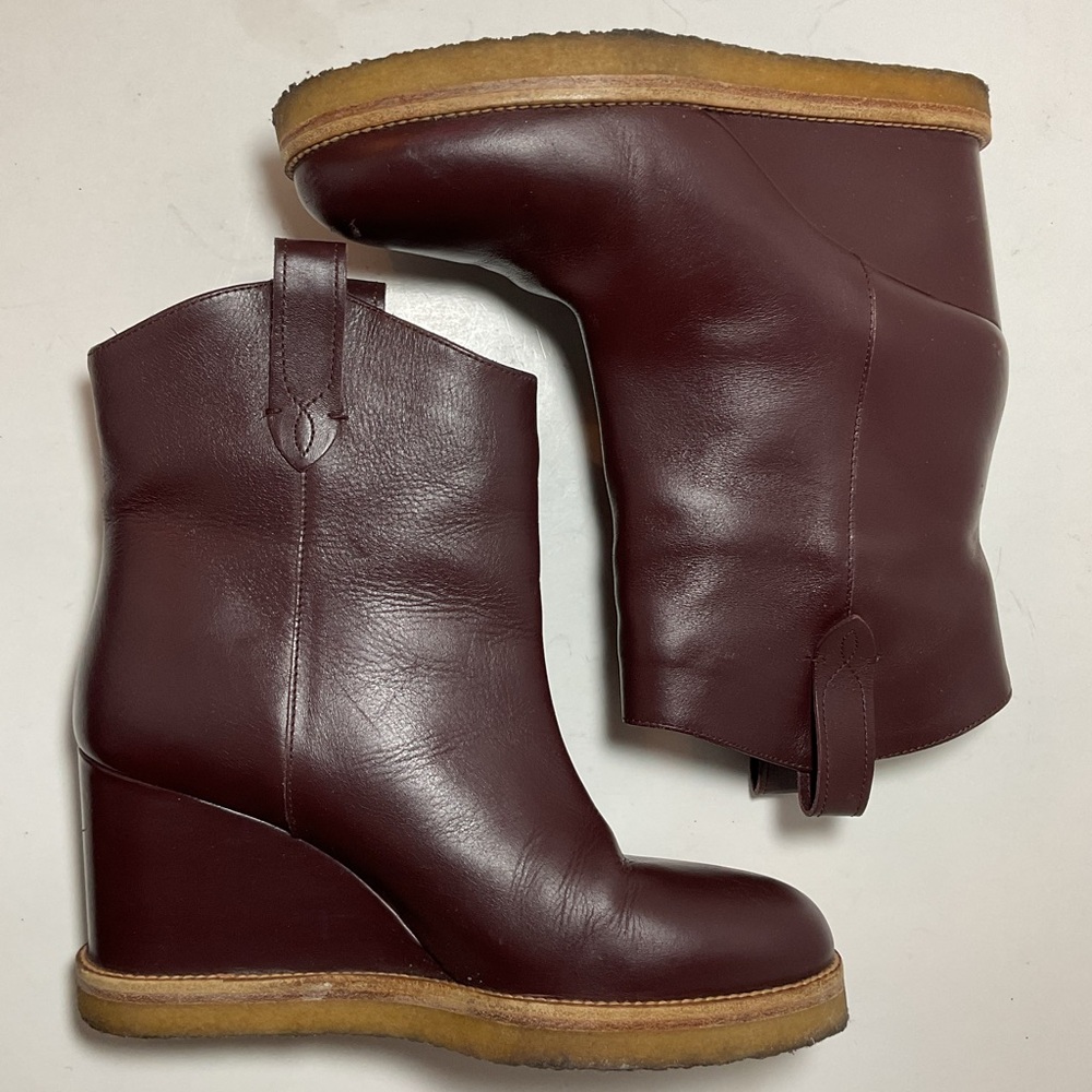 ba&sh Burgundy Ankle Boots